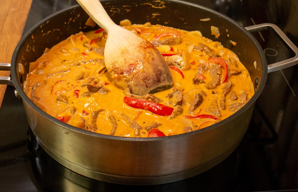 Biff Stroganoff i grytan