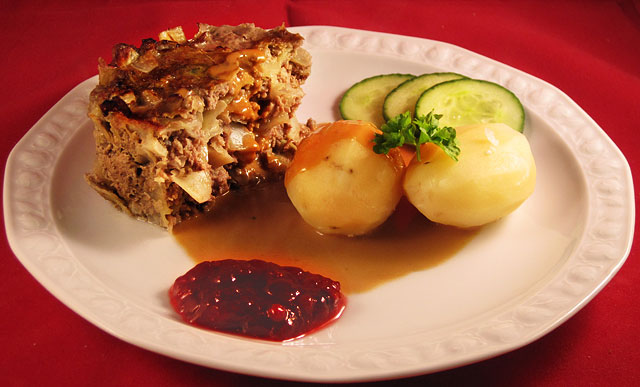Bratts kålpudding är serverad