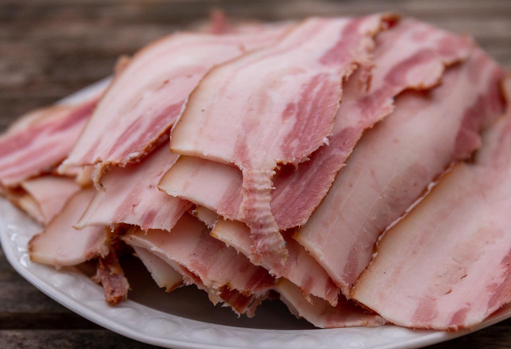 Hantverksframställd bacon