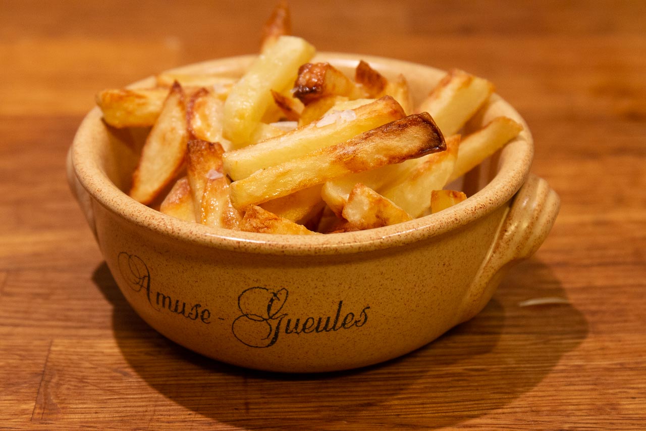 Potatis "friterade" med varmluft