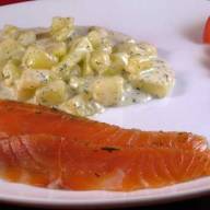 Gravlax med dillstuvad potatis