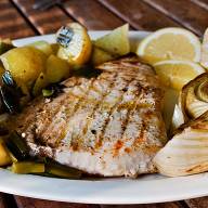 Grillad svärdfisk